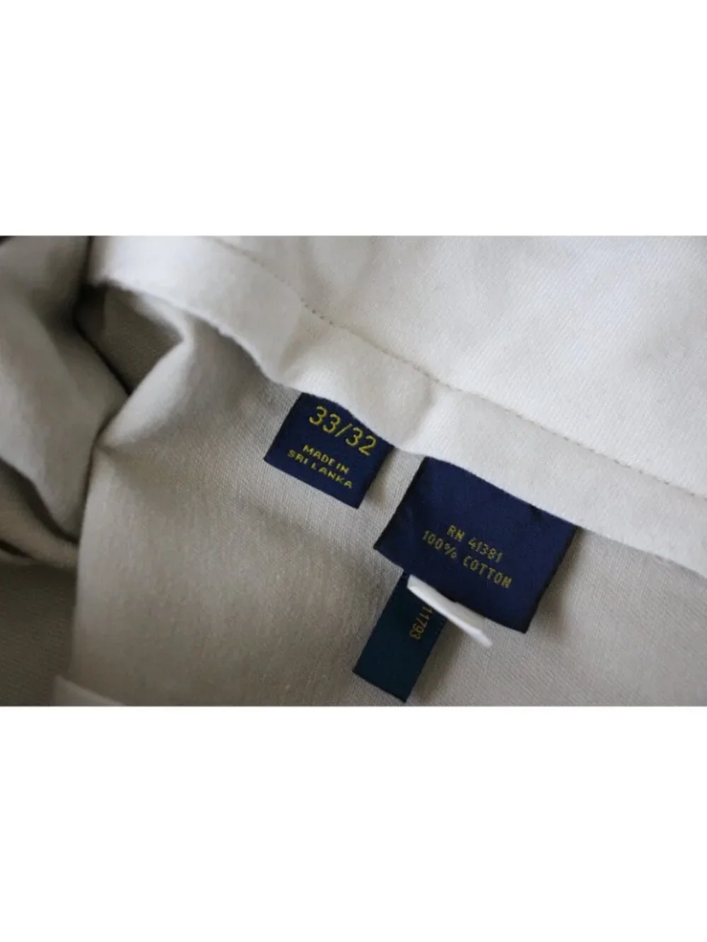 Polo Ralph Lauren Mens 32 x 32 Pleated Chino Pants G1538